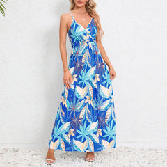Strap Backless Slim Slimming Dress Maxi Dress