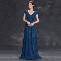 Vestido de noche con escote en V profundo, vestido de dama de honor, vestido de noche largo sin mangas, vestido de fiesta de verano