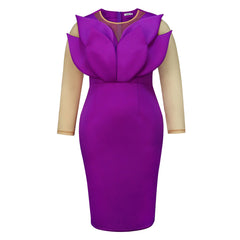 Vestido de fiesta de cóctel sólido a la moda