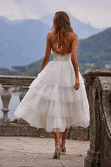 Vestido halter sin mangas Vestido sin espalda