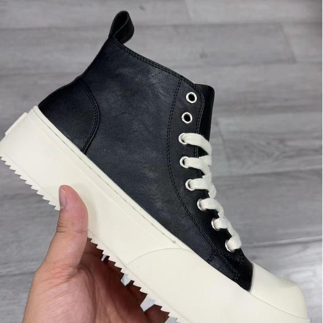 Breathable Thick-Soled Commuter Leather Shoes