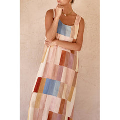 Suspender SlitDress Casual Loose Vacation Dress