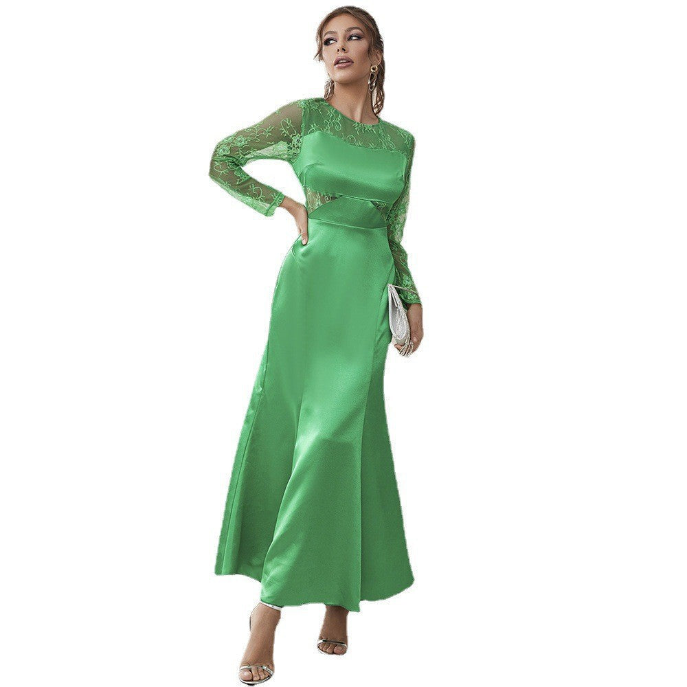 Mesh Lace Dress High Waist Dress Waist Tight Summer