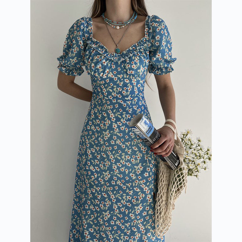 Fresh Sweet Floral Lace Dress