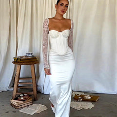 Typ Hüftspitze Langarm Slim Fit