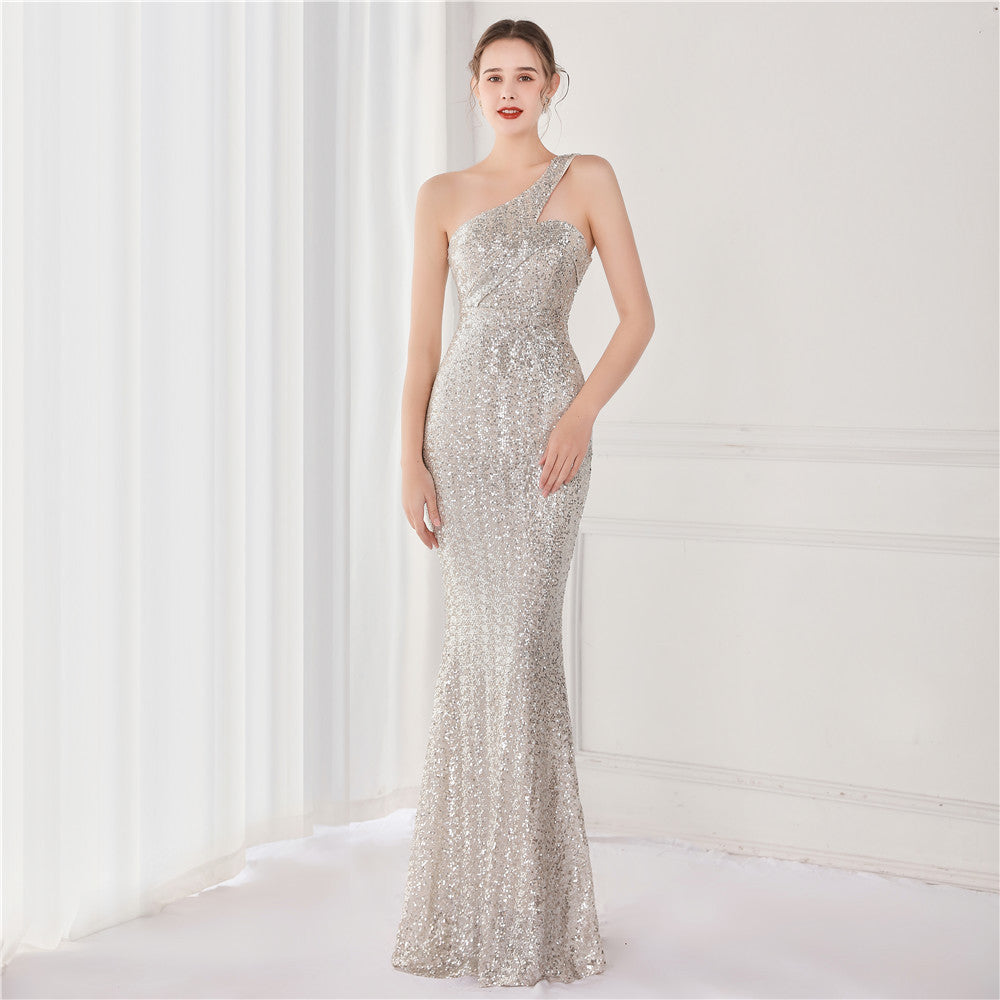 Dream Socialite Gathering Party Evening Dress Long Toast Host Dress