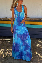Wear Sling Backless Cross Maxi Dress
