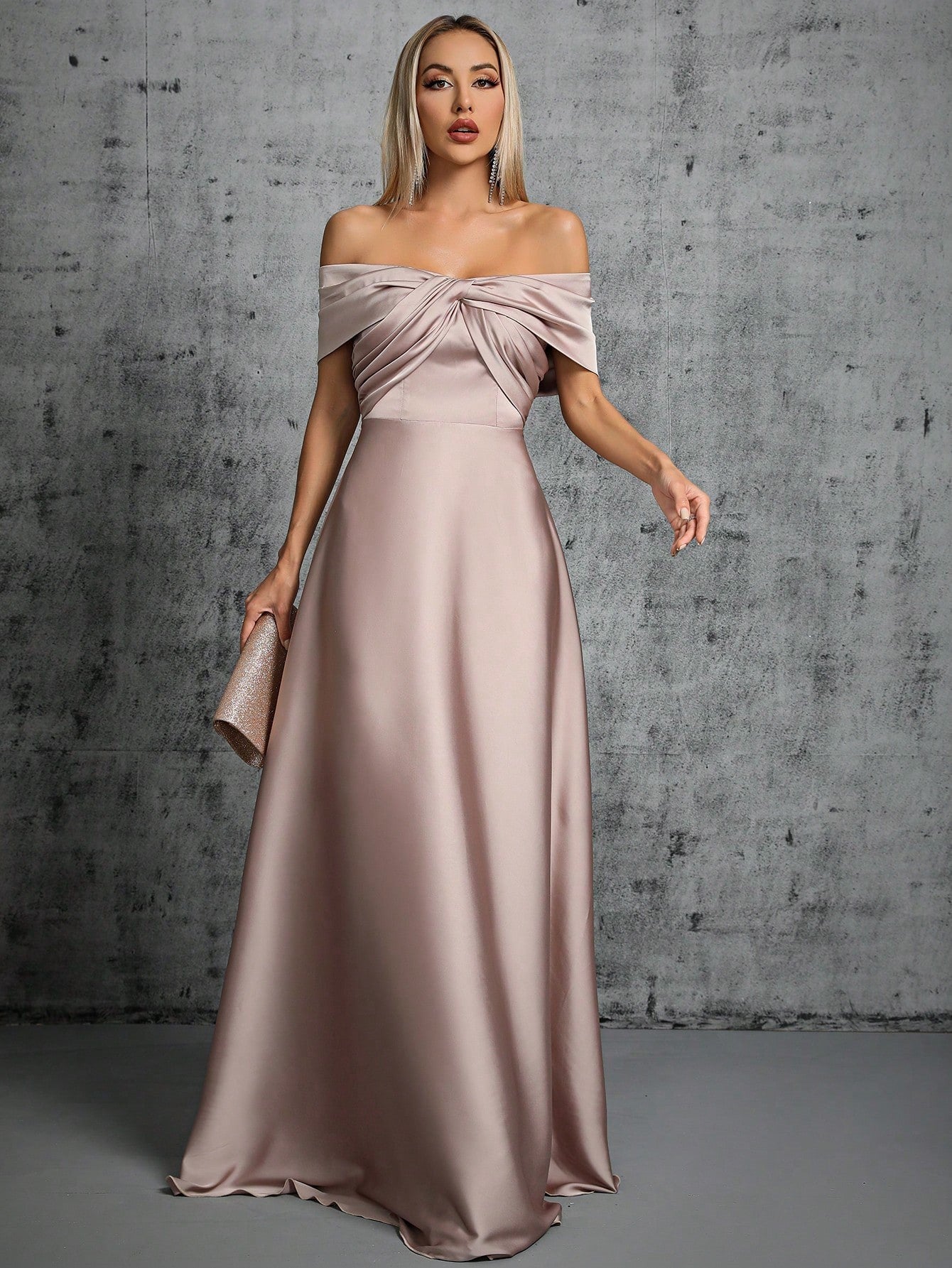 Off Shoulder Cocktail Party Christmas Party Dress