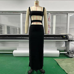 Sling Dress Low Cut off Shoulder Waist Slimming Sheath Dress