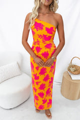 Fashionable Elegant off Shoulder Tight Side Split Backless Dress