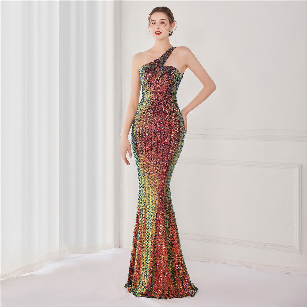 Dream Socialite Gathering Party Evening Dress Long Toast Host Dress
