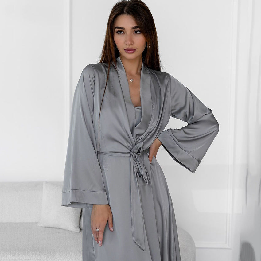 Camisón informal holgado, conjunto de dos piezas, sencillo, cómodo y de alta gama para el hogar.