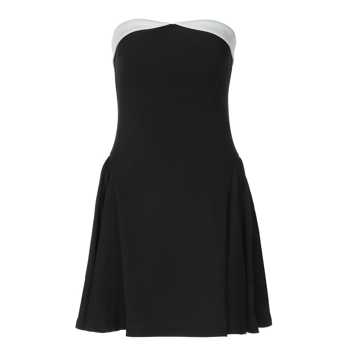 Backless Zipper off Shoulder Tube Top Dress