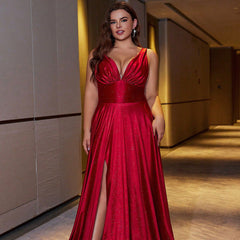 Plus Size Elegant Dress Slim Fit Cocktail Party Large Swing Dress Dress