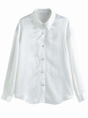 Satinbluse im Pure Design
