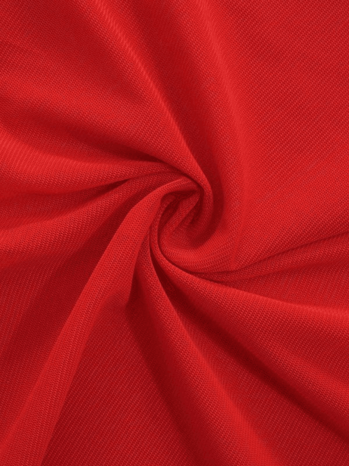 Rotes kurzes Tanktop aus Netzstoff
