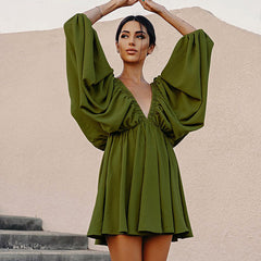 Dress with puff sleeves "Maylia"