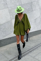 Dress with puff sleeves "Maylia"