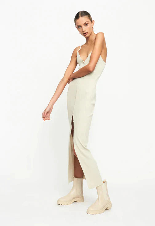 Charlotte" long ribbed knit dress AmiEmi Charlotte" long ribbed knit dress AmiEmi