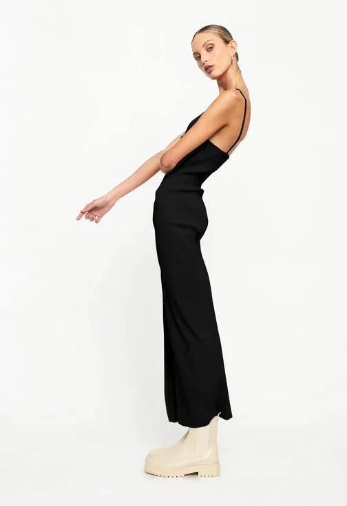 Charlotte" long ribbed knit dress AmiEmi Charlotte" long ribbed knit dress AmiEmi