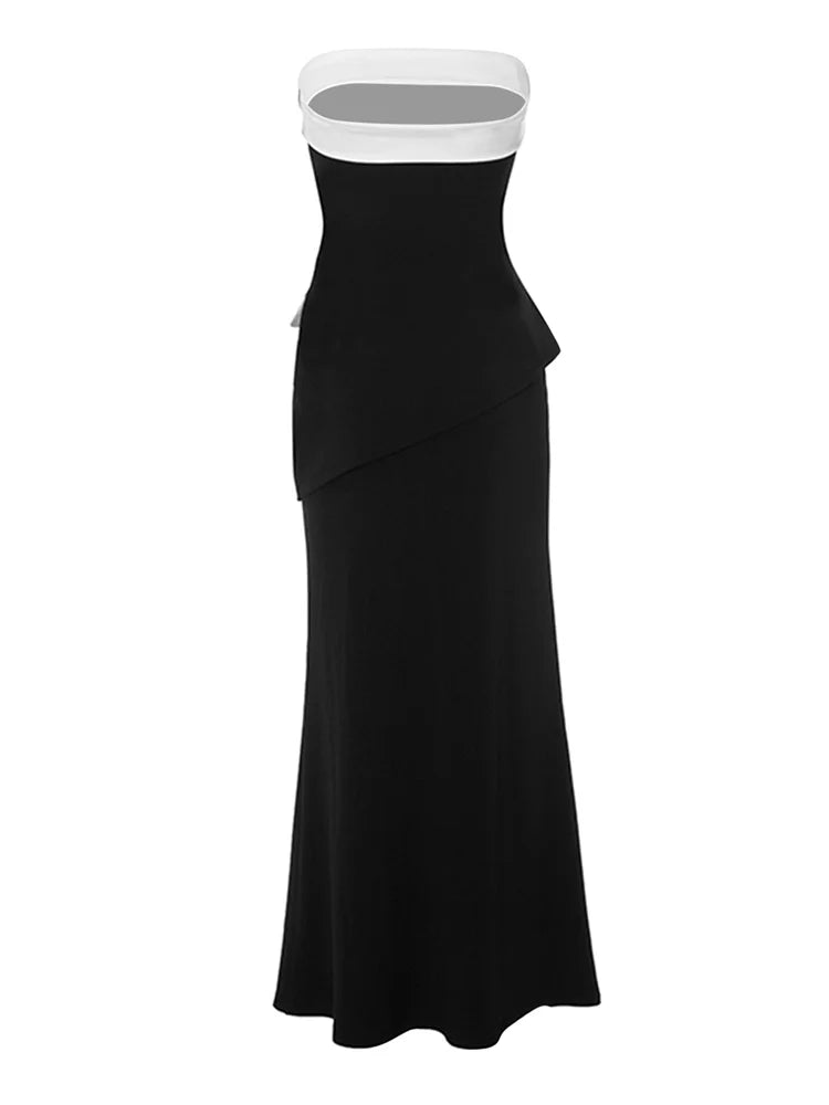 Off Shoulder  2-Piece Dress Tube Top and Skirt Set