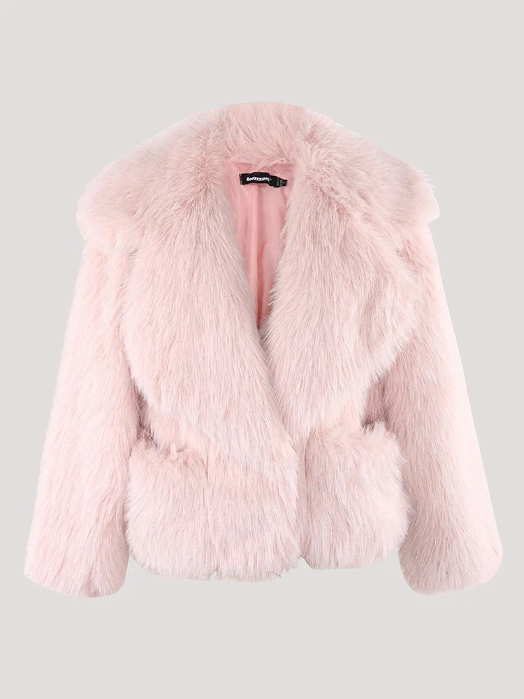 Hairy Soft Thick Faux Fur Coat