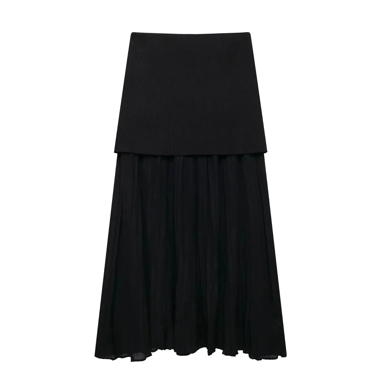 Button Knit Top Side Zipper Skirt Suit