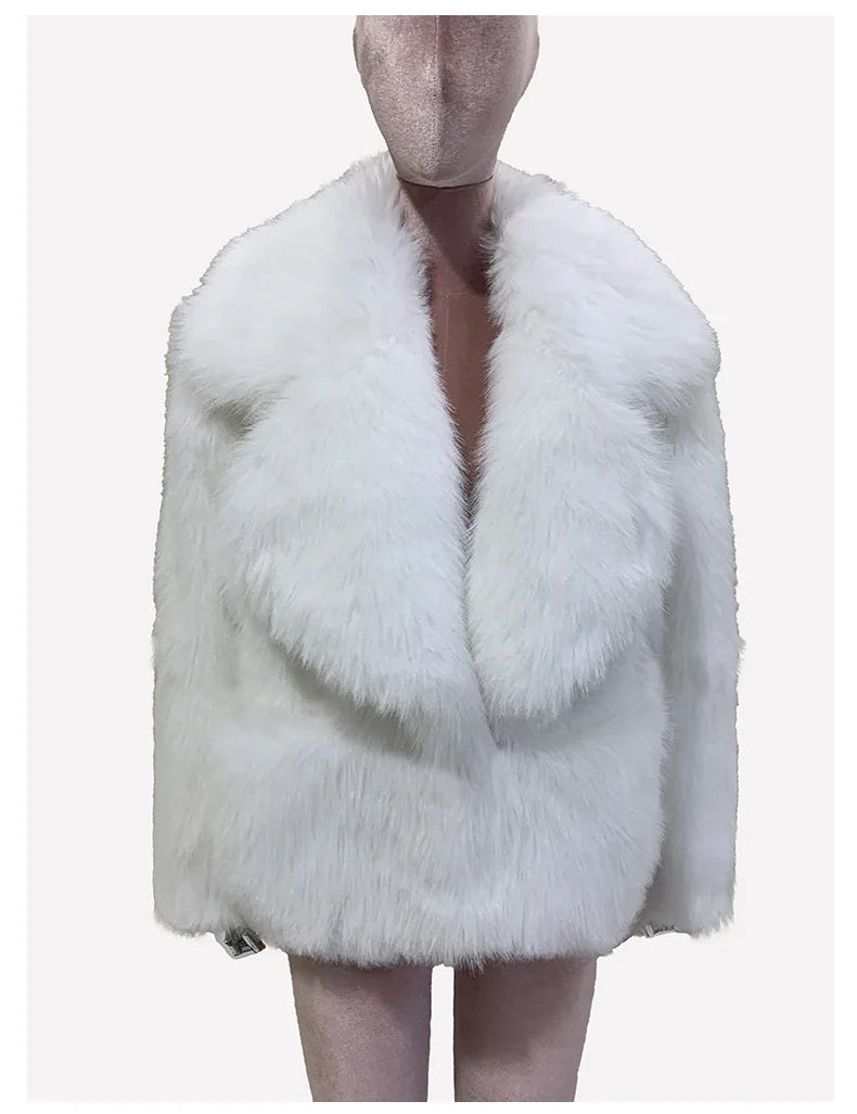 Hairy Soft Thick Faux Fur Coat