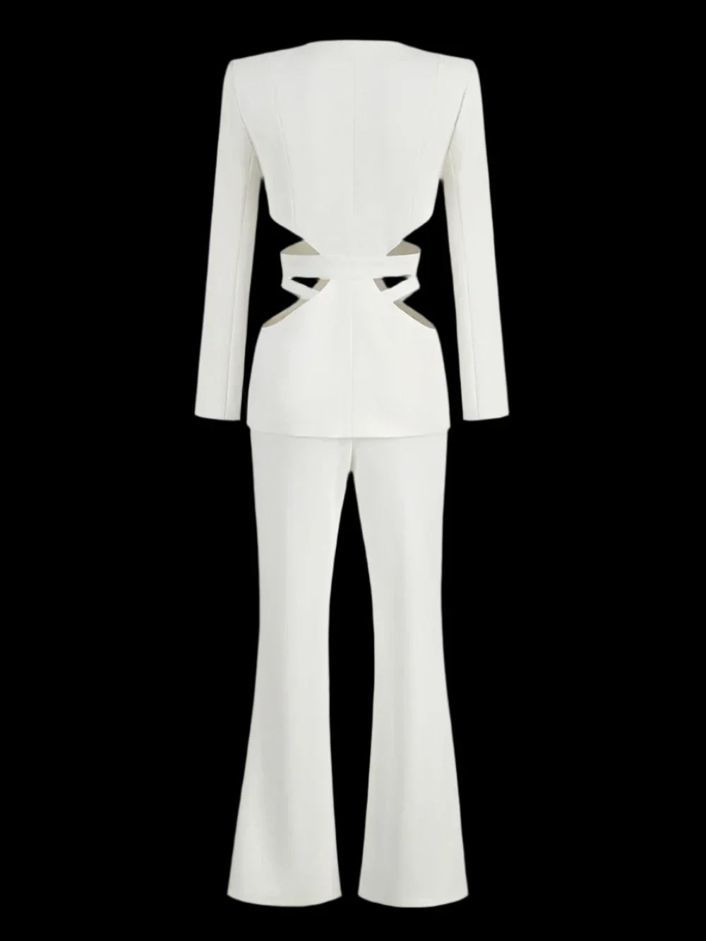 Cut Out Blazer Set