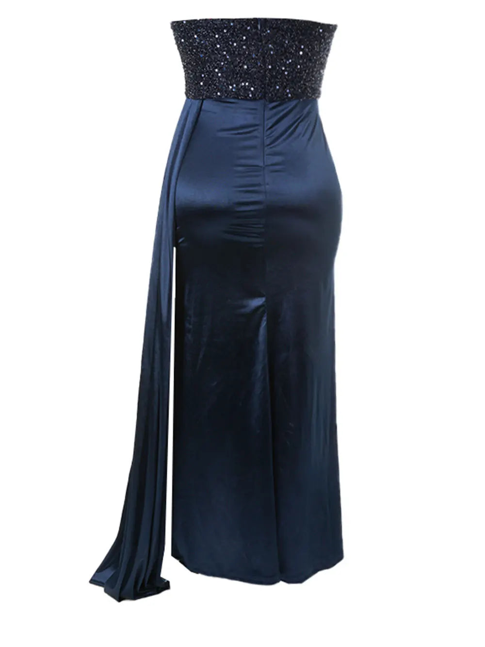 Glitter Patchwork Ankle Length Dress