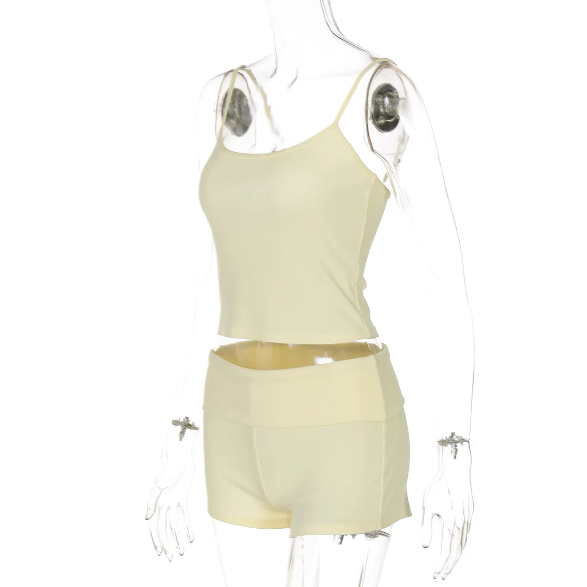 Camisole Top and Casual Female Shorts Two Piece Set