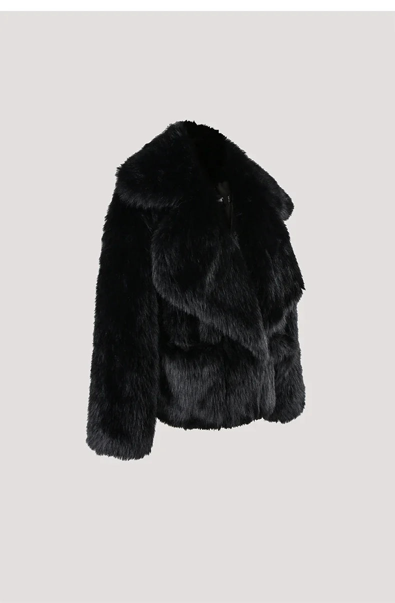 Hairy Soft Thick Faux Fur Coat