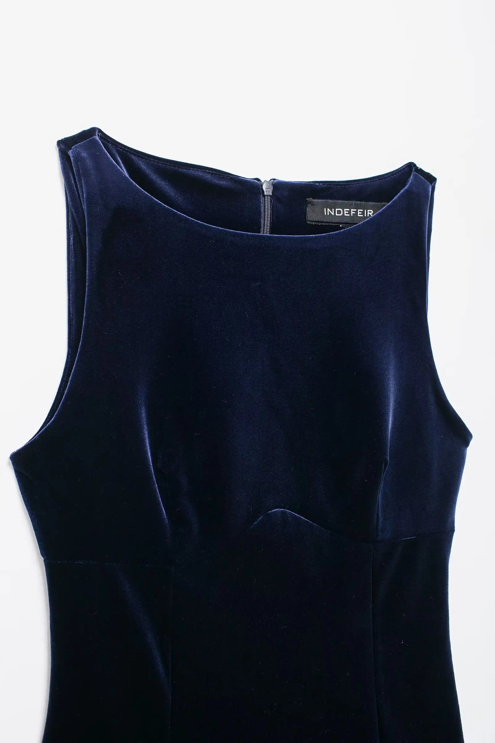 Bow Crew Neck Sleeveless Mini Dress