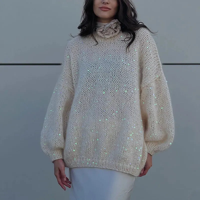 Sequin Mohair Sweater