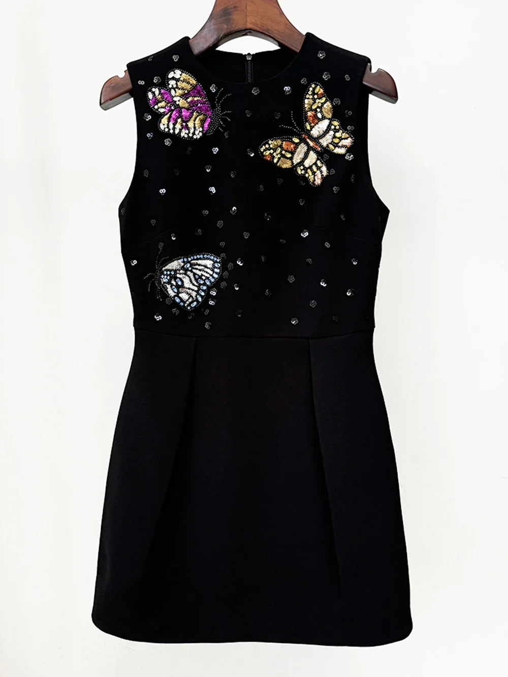 Diamond Sequin High Waist Mini Dress