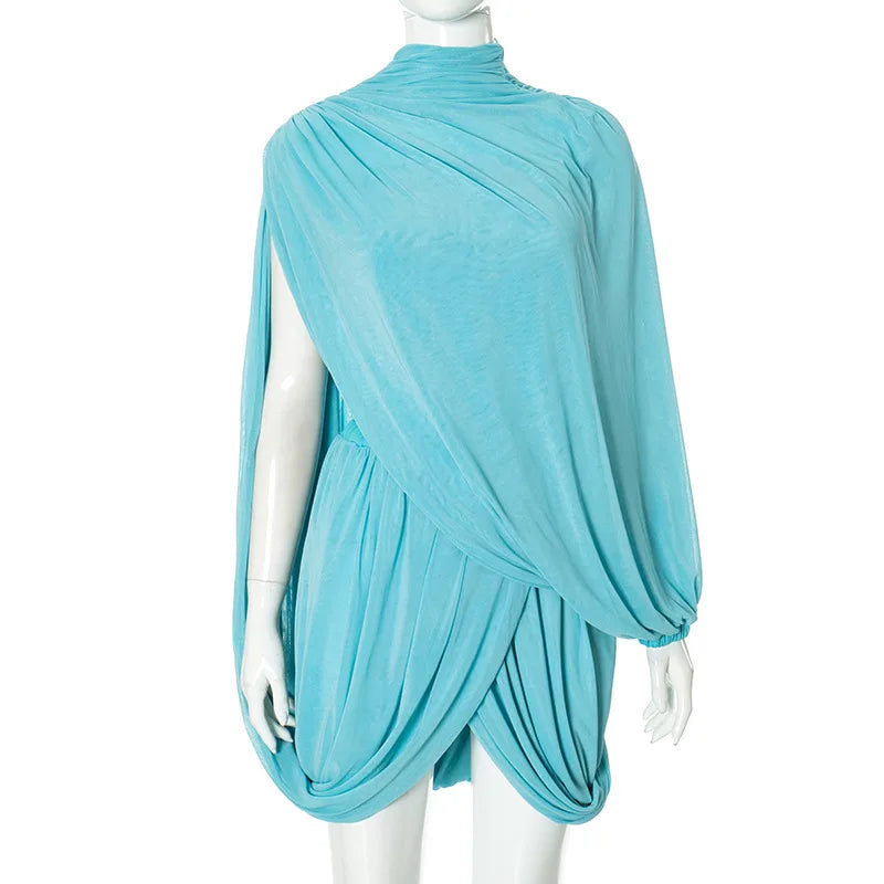 Strapless Shawl Vest Mini Skirt Suit