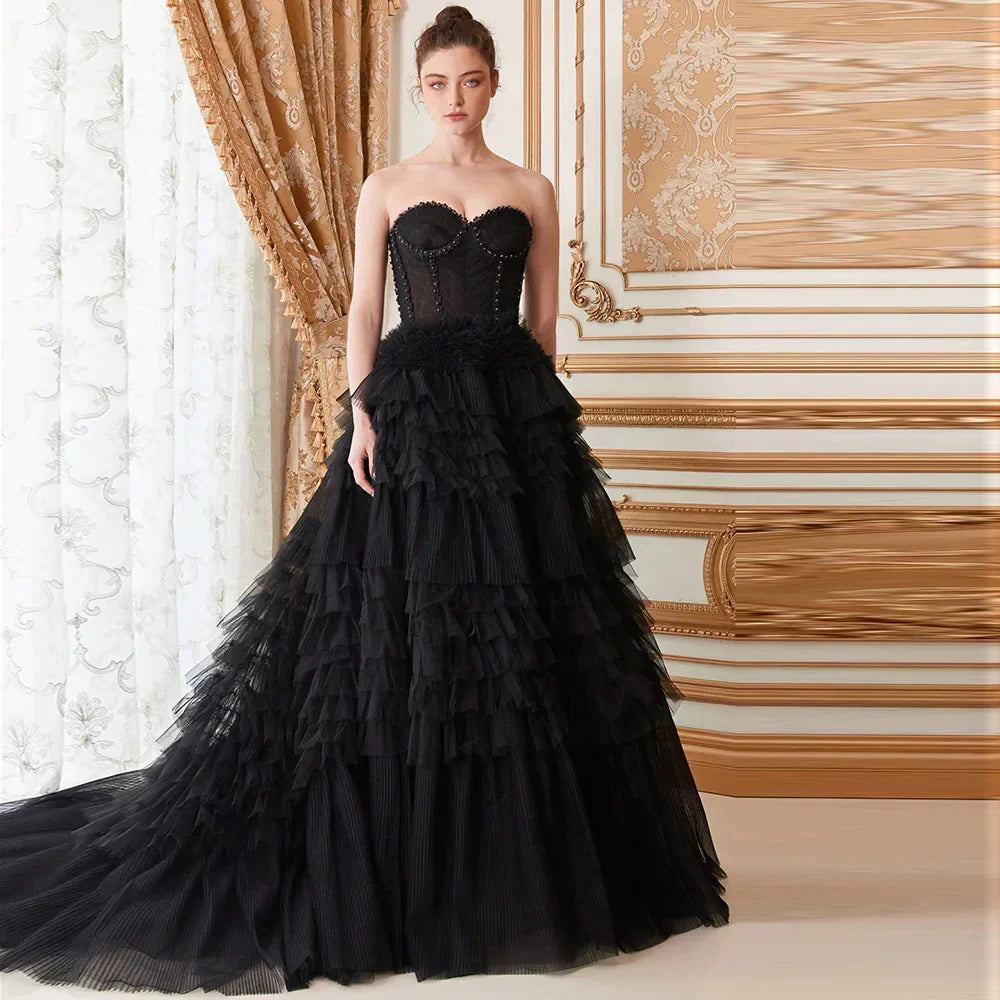 Sweetheart Sleeveless Ball Gown Prom Dress