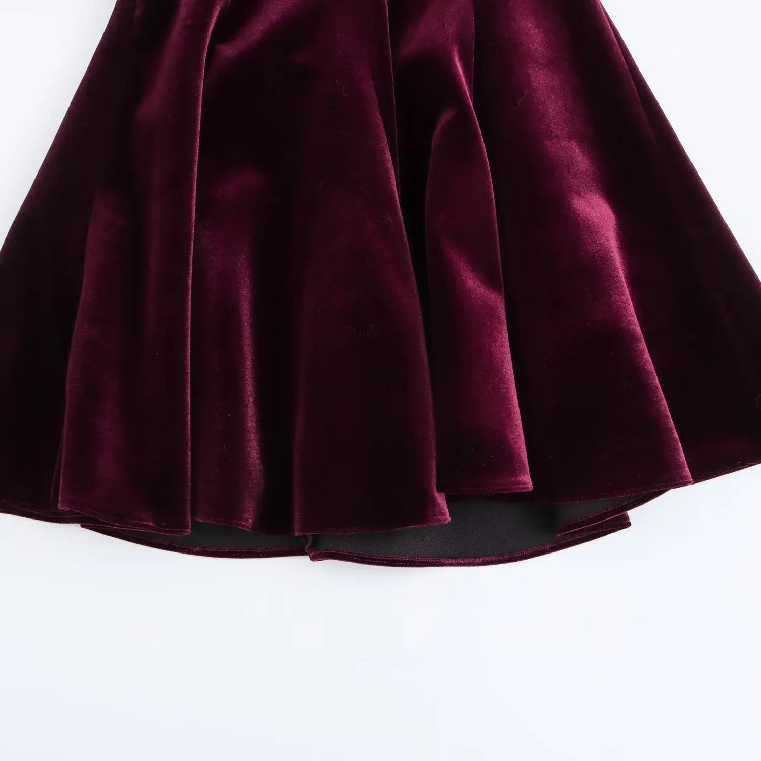 Solid Tank Velvet Mini Dress