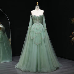 Off-Shoulder Cape Sleeves Sweetheart Gown