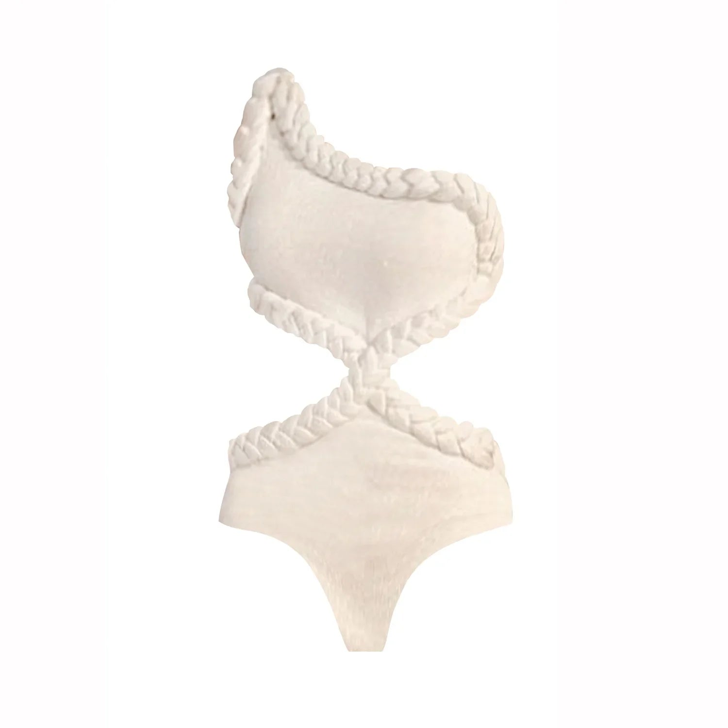 Cut Out One Piece High Waist Bodysuit Crochet Dress