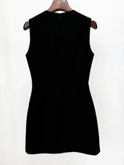 Diamond Sequin High Waist Mini Dress