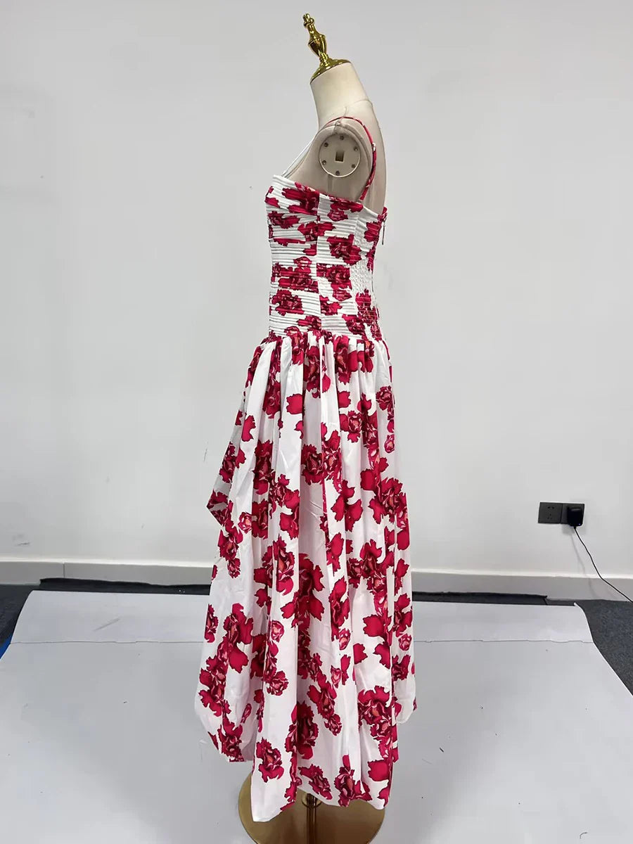 Strapless Sleeveless High Waist Temperament Long Dress