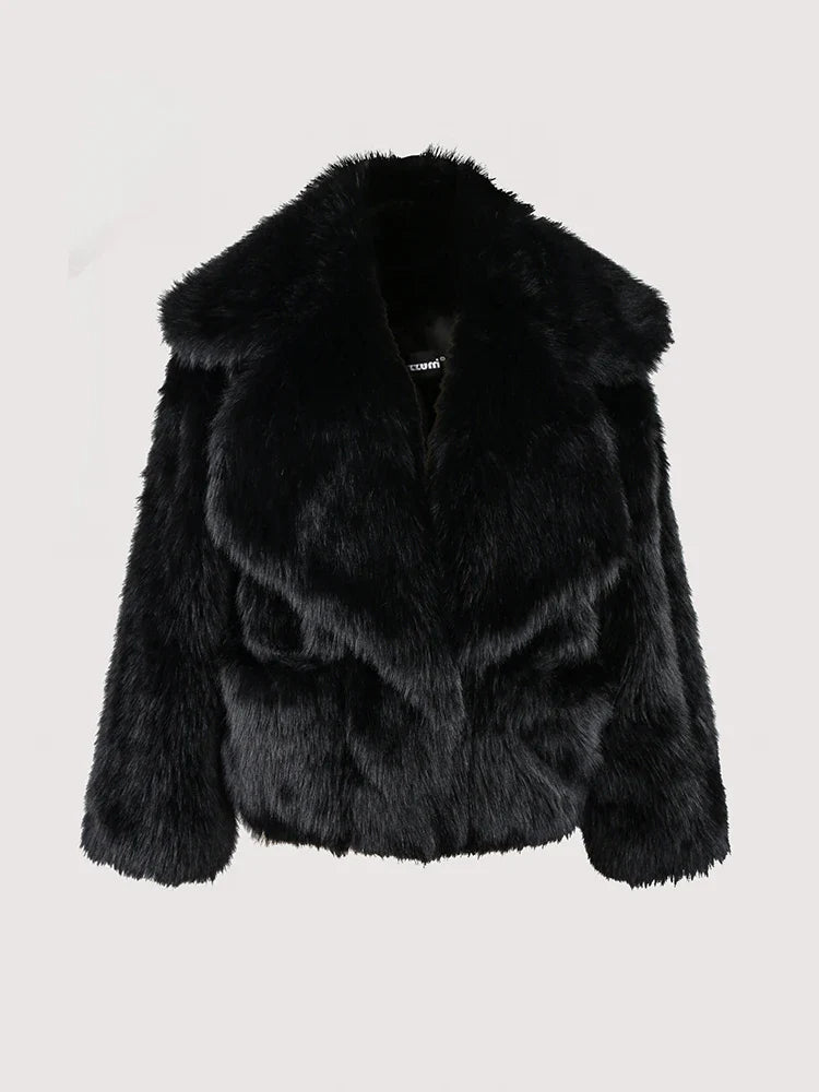 Hairy Soft Thick Faux Fur Coat