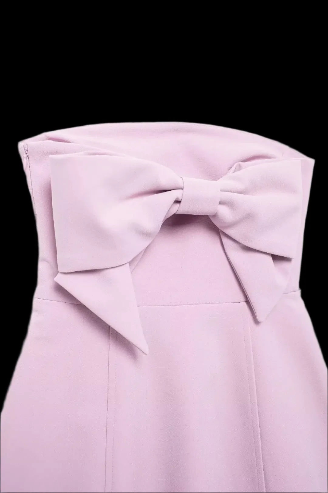 Pink Mini Dress 3D Bow, Backless