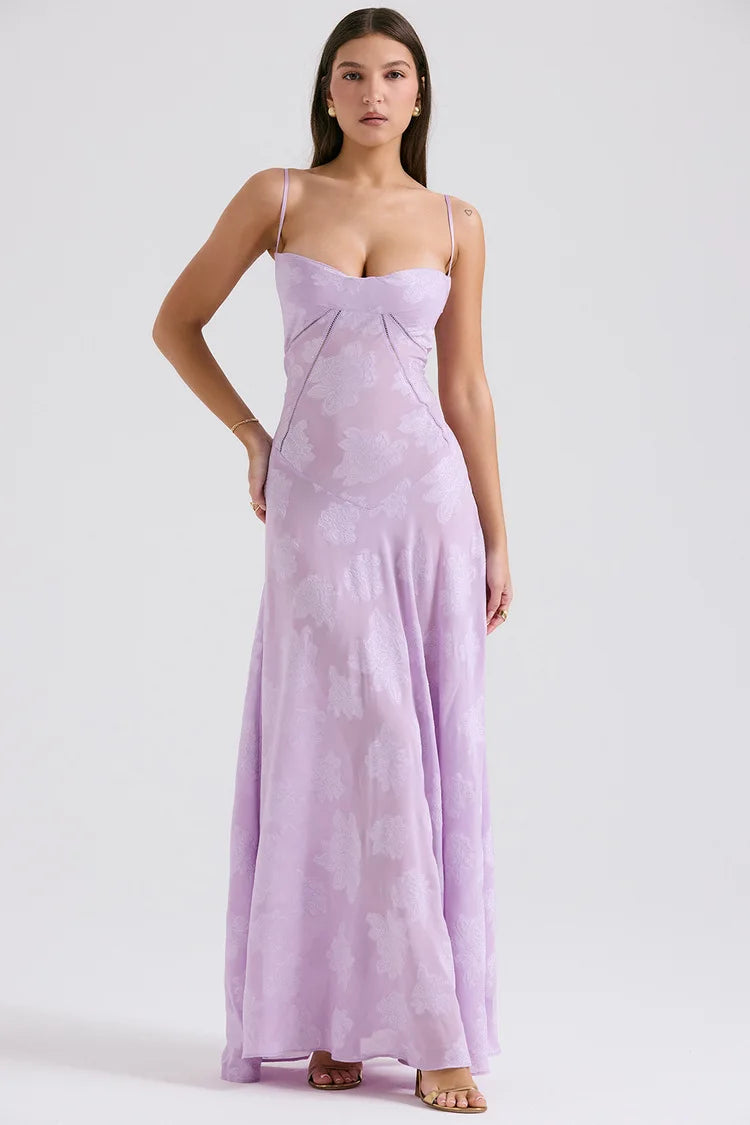 Long Sleeve Formal Deep V-Neck Evening Prom Gown