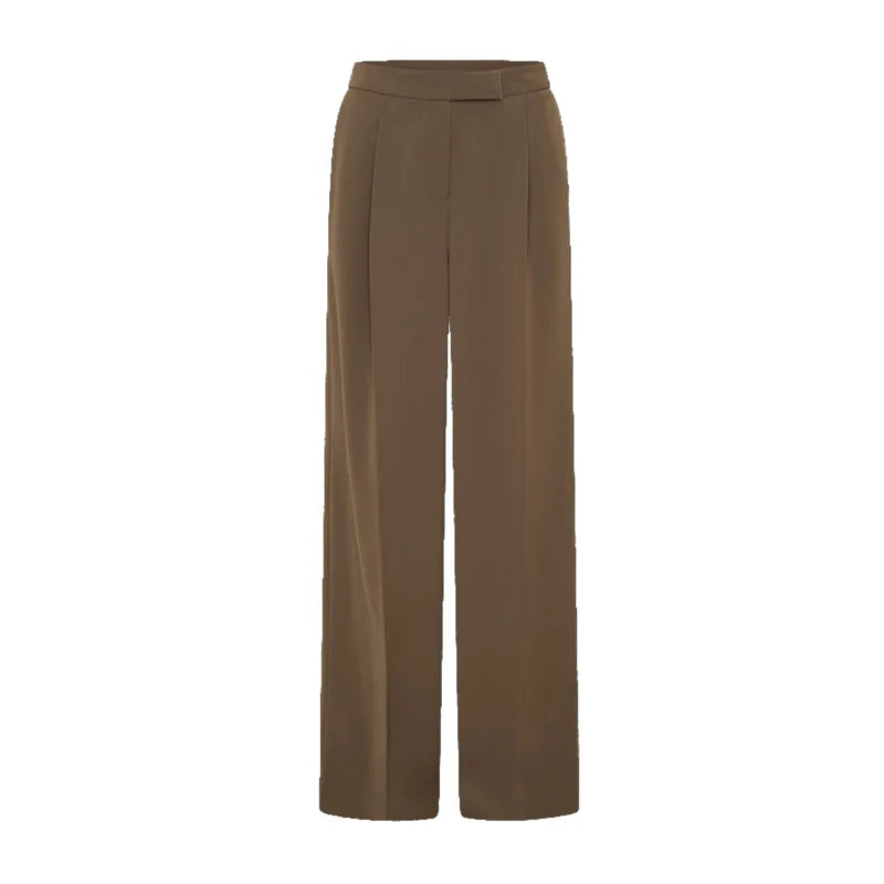 Solid Blazer Pants Set Wide Leg Trousers Outfit