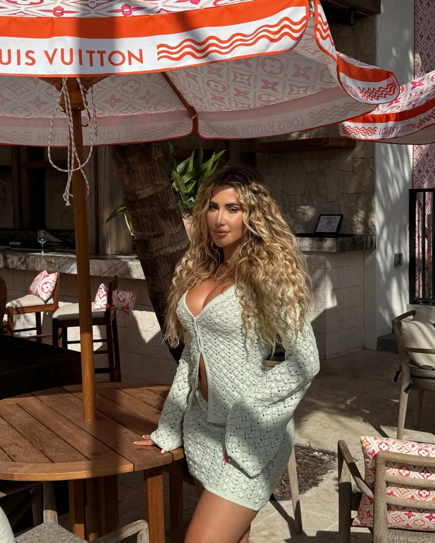 Crochet Cardigan & Mini Skirt Set