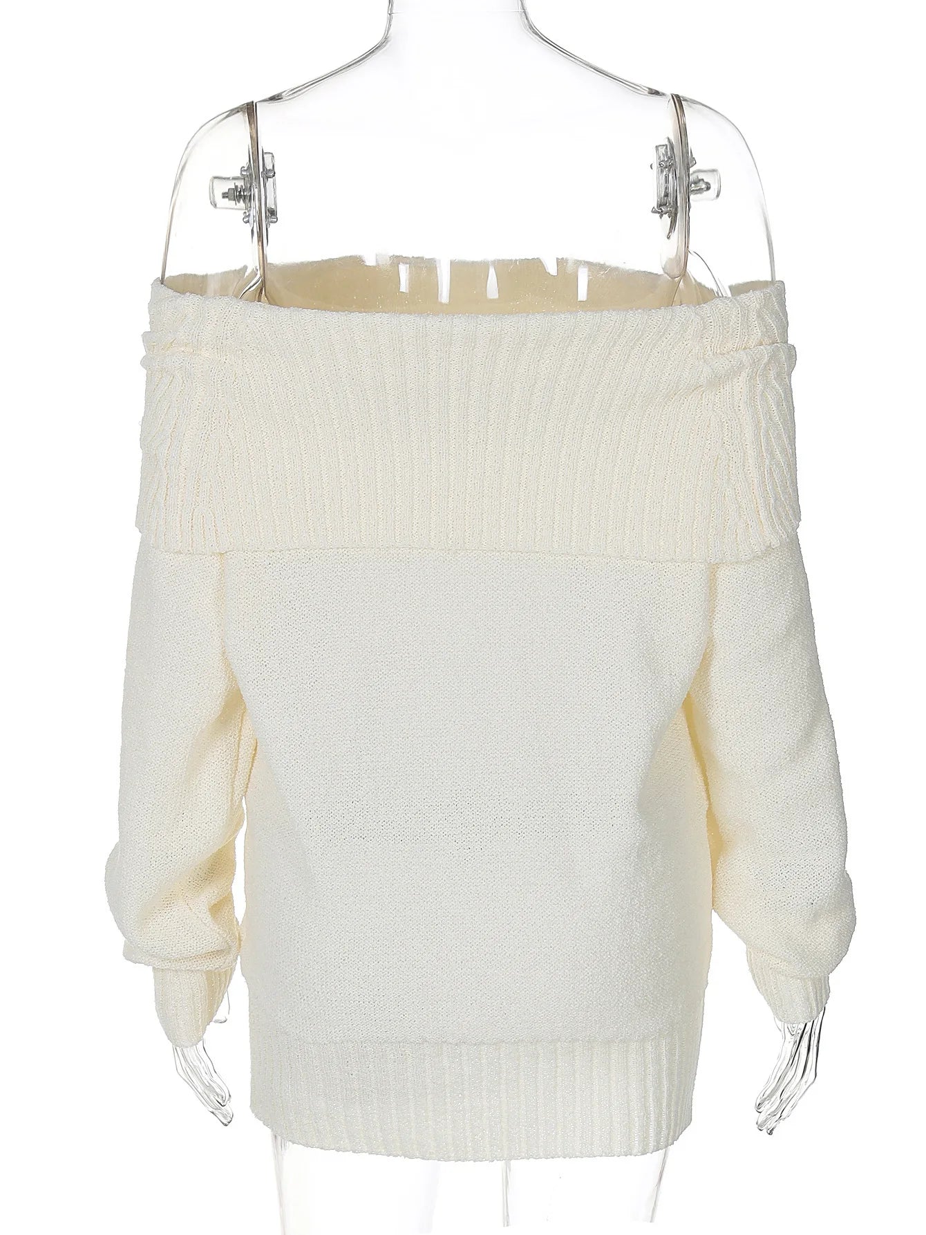 Knit Off Shoulder Long Sleeve Sweater