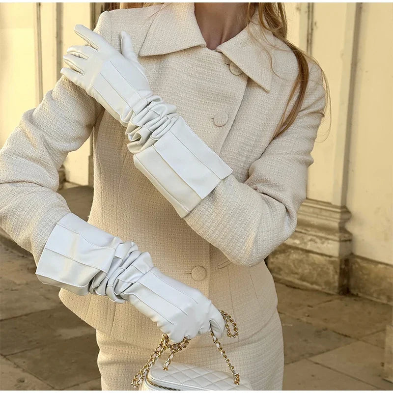 Solid Stand Collar Jackets and Skirts Suit
