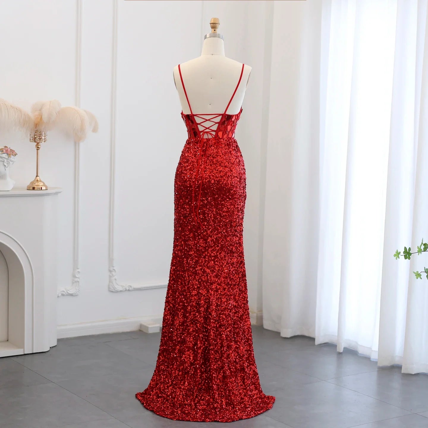 Sequin Mermaid Prom Dress